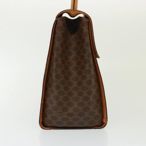 CELINE Macadam Canvas Hand Bag Pvc Brown - Picture 4 of 13